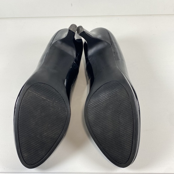 Kelly & Katie black shiny heels - Picture 5 of 8